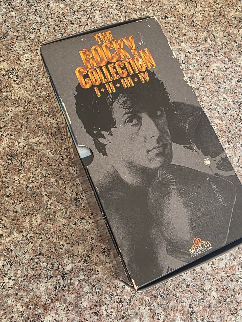 The Rocky Collection VHS Box Set - Black with Gold Lettering